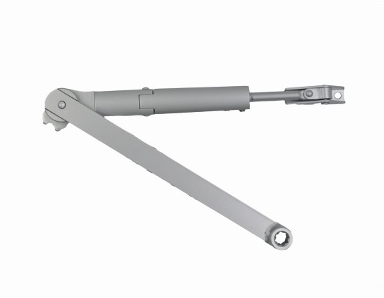 Ramię z blokadą DCL 141 do samozamykaczy DC120 i DC140 Assa Abloy kolor srebrny