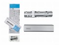 Elementy kompletu samozamykacza szynowego DC500 bez szyny Assa Abloy kolor srebrny