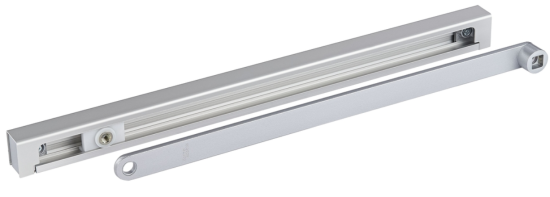 Szyna ślizgowa G-N standard do samozamykaczy dormakaba, kolor srebrny