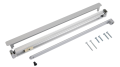 Elementy szyny ślizgowej G-N standard do samozamykaczy dormakaba, kolor srebrny