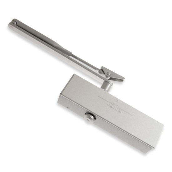 Samozamykacz GROOM 200 z ramieniem, EN 2/3/4/5, dormakaba, kolor srebrny