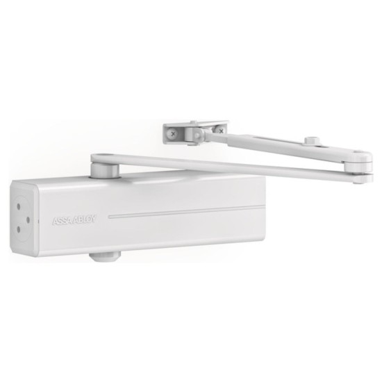 Samozamykacz DC140 EN 2/3/4/5 z ramieniem Assa Abloy biały